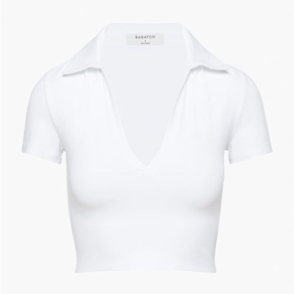 Aritzia Babaton Contour Polo T-Shirt